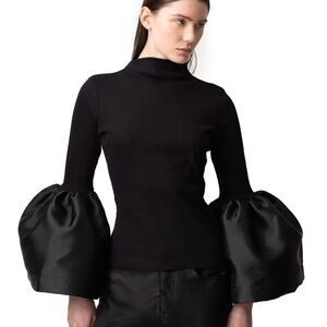 Marques Almeida Elegant Black puffy sleeve topWomen's Top new with tags L